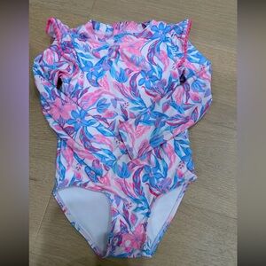 Tommy Bahama Pink and Blue Floral Bodysuit